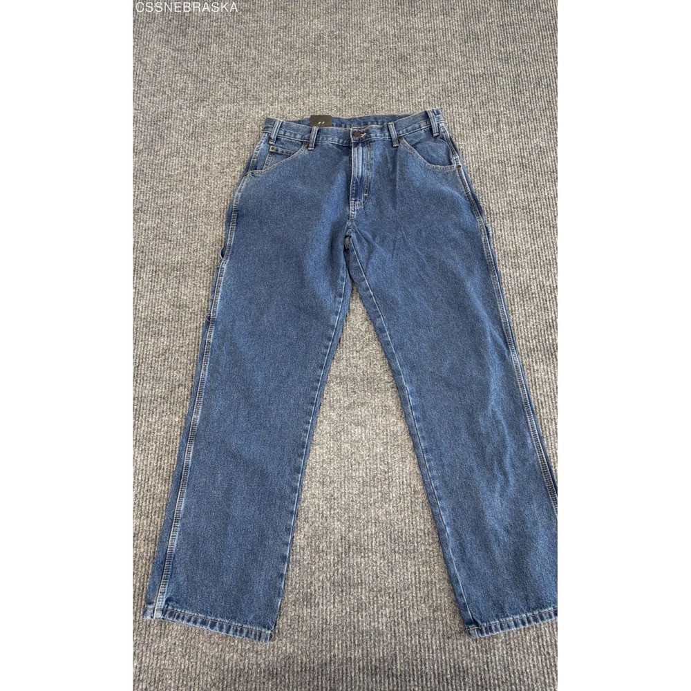Dickies Men's Blue Relaxed Fit Straight Leg Carpenter Jeans NWT 34x32